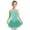 Green, variant on Big Girl's Shiny Rhinestone Figure Ice Skating Dress Gymnastic Skirted Leotard Sleeveless Ballet Dancewear Red 6