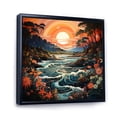 thumbnail image 2 of Designart "Coastaltropical Tropical Paradise Painting III" Nautical & Beach Floater Framed Canvas Art Print, 2 of 7