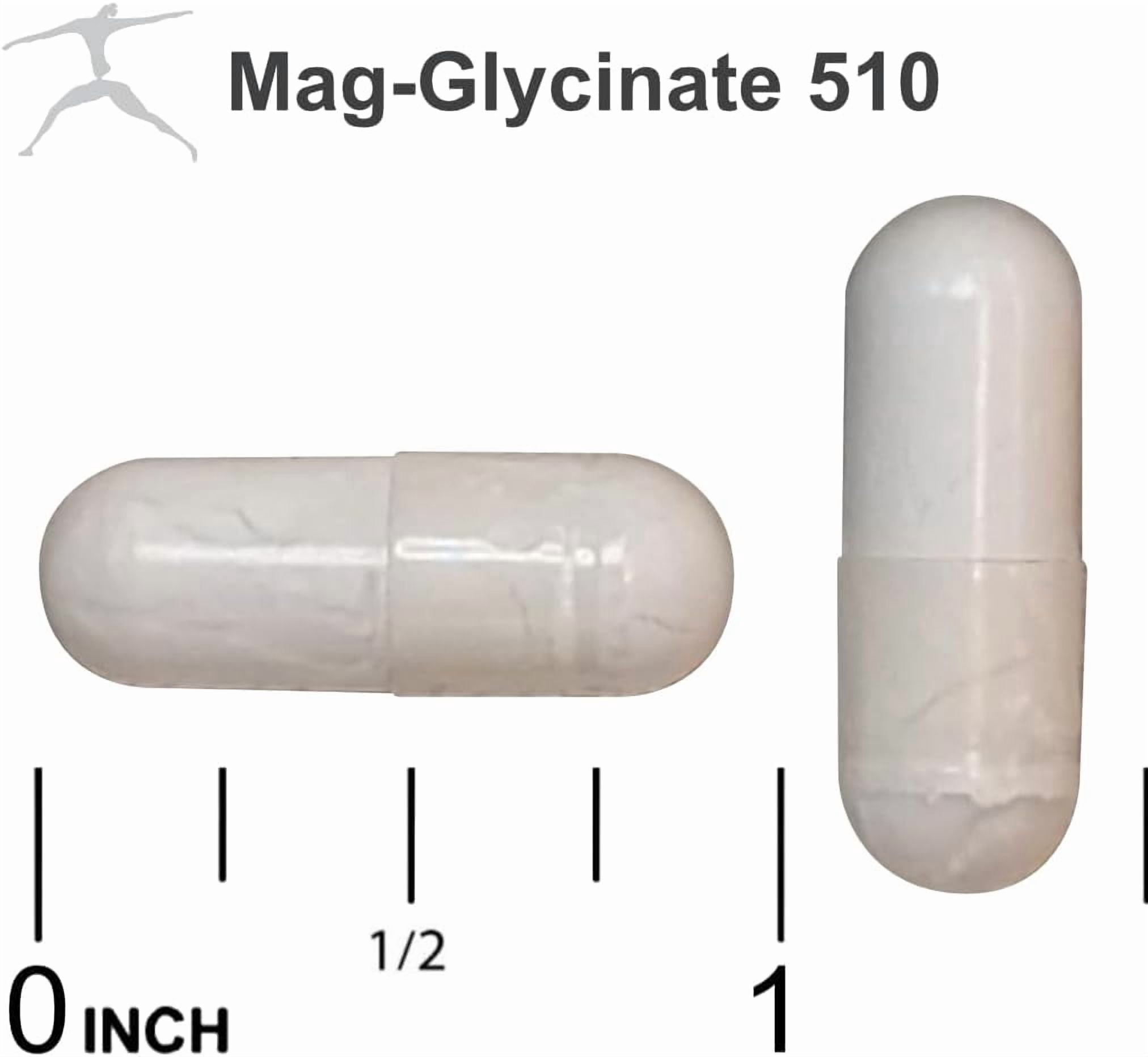 Biospec Nutritionals Mag Glycinate 510 – Magnesium Glycinate – Nutritional Supplement for Stress, Heart Health, Nerves, Muscles, Energy, and Metabolism* - (100 Capsules)