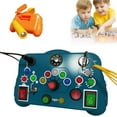 thumbnail image 2 of Montessori Sensory Busy Board with Interactive LED Lights Educational Travel Activity Toy for Toddlers Early Learning Development, 2 of 4