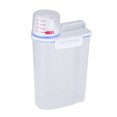 thumbnail image 1 of Portable Size Transparent Plastic Kitchen Food Cereal Container Grain Storage Case Bean Bin Rice Storage Box, 1 of 10