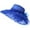 Blue, variant on Lroveb Fascinators Hats for Women Fancy Flower Organza Wedding Tea Party Hat Wide Brim Beach Sun Hat
