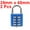 Blue, variant on Unique Bargains 8-Digit Combination Padlock Push Button Locks for Locker Furniture Silver Tone 2Pcs