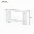thumbnail image 6 of Vintage Ash Wood Veneer Console Table having T-Leg Structure, Great for Entryway & Living Room, 6 of 8