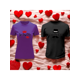 thumbnail image 1 of Playera Duo Parejas Loco Por Ella 14 De Febrero San Valentin Color Morado Talla Chica Marca Emil SaEs, 1 of 4