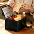 thumbnail image 4 of Stands Upright Meal Tote Insulation Bag for Hot and Cold Food, Reusable Shopping Tote with Zippers, Heavy Duty Insulated Grocery Bags, for Shopping, Camping & Beach Trips for Food Delivery, 4 of 5