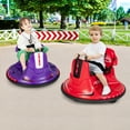 thumbnail image 2 of Costway 12V Bumper Car for Kids Toddlers Electric Ride On Car Vehicle with 360° Spin Red, 2 of 11