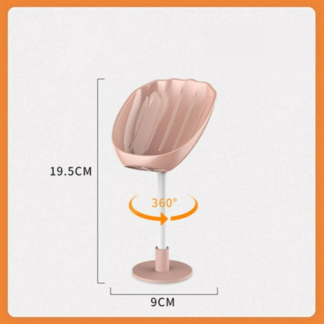 Box Bath Holder Waterproof Strong Load Bearing Easy Storing PP Material Dishes For Shower1pcs Pink