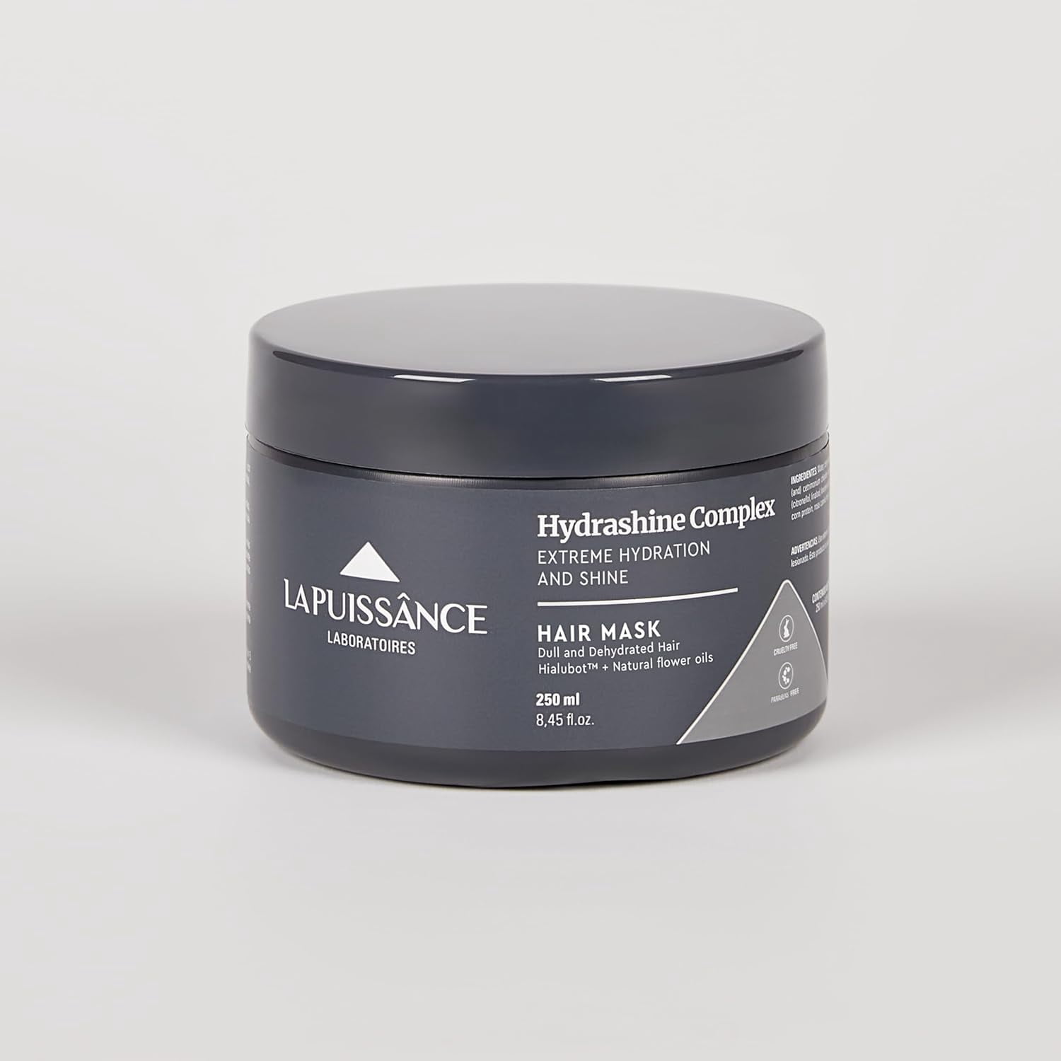 LA PUISSANCE Hydrashine Intensive Mask - Intensive Hydration and Shine for Dull and Dehydrated Hair - Parabens and Cruelty Free, Hialubot™ + Natural Flower Oils - 8.45 fl oz