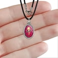 thumbnail image 5 of A Christmas Story Fragile Antiqued Oval Charm Pendant with Black Satin Cord, 5 of 7
