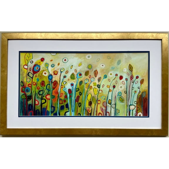 Jennifer Lommers " Within" Custom Framed Art Lithograph Floral Generic