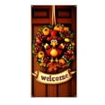 thumbnail image 2 of Thanksgiving Door Cover 2025 Turkey Pattern Polyester Cloth Easy Install Indoor Outdoor Use Festival Party Hanging Vertical Flag Decoration, 2 of 7