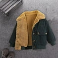 thumbnail image 7 of AherBiu Toddler Boys Clothes Corduroy Fleece Lined Winter Jackets for Little Boy Button Down Lapel Coats, 7 of 7