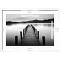 thumbnail image 5 of Art.com Lake Pier Photographic Print, White Frame Wall Art, 23" x 17", 5 of 5