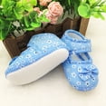 thumbnail image 5 of Baby Girl Shoes Floral Mary Jan Flats Shoes Non Slip Soft Sole Infant Toddler First Walker Wedding Princess Dress Crib Shoes for 0-18 Months, 5 of 9