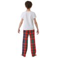 thumbnail image 5 of FORMRS Kids Pajama Pants with Pockets Size 6-8Y Boys Lounge Sleep Bottoms, Red and Blue Pattern, 5 of 8