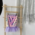 thumbnail image 2 of oqasdz Dresses for Girls Sparkling for Mesh Layered Skirt with Sequin Appliques Toddler Kids Stage Performance Holiday Party Dress, 2 of 5