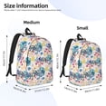 thumbnail image 3 of Lsque Colorful Chameleons Pattern Canvas Daypack, Durable Backpack, High-quality Versatile Backpack,Vintage Compact Backpack-Small, 3 of 6