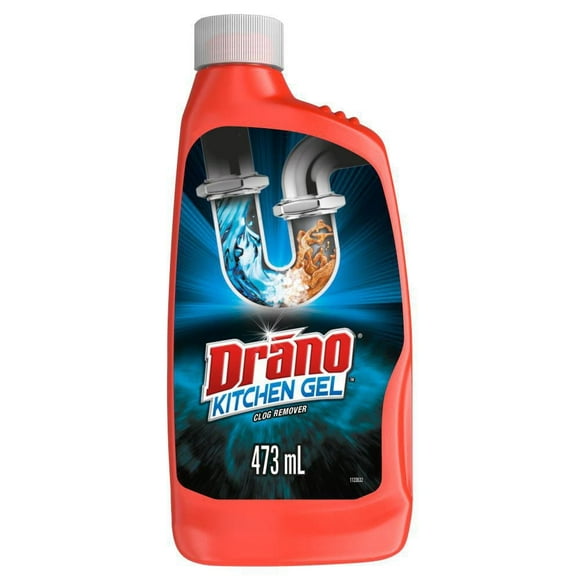 Drano Kitchen Gel Drain Clog Remover and Cleaner, 473mL