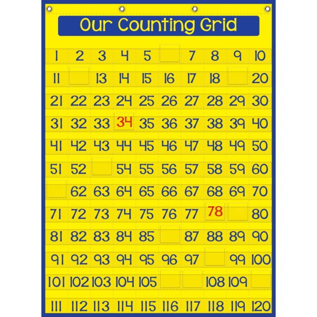 Our Counting Grid Pocket Chart? 120 Number Cards