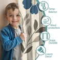 thumbnail image 3 of Blackout Kids Curtains,Pioneer Flower Childrens Insulated Curtains Set Of 2,Bedroom Essentials,Toddler Room Decor 42x54in(106x137cm), 3 of 4