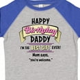 thumbnail image 4 of Inktastic Happy Birthday, Daddy- Best Gift Ever in Pink Boys or Girls Toddler T-Shirt, 4 of 5