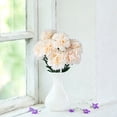 thumbnail image 5 of Beige Faux Carnation Stem Bunch, 7 Head Artificial Flowers for Wedding Table and Home Vase, 5 of 6