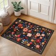 thumbnail image 1 of GUHNNHUIJ Living Room 6x9 Area Rugs Machine Washable Ultra-Thin Soft Non Slip Carpet Rug Vintage Boho Flower Stain Resistant Large Rug for Bedroom Dining Room Indoor Nursery Guest Room Ho, 1 of 9