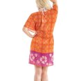 thumbnail image 6 of HAPPY BAY Women's Swimsuit Cover Ups Short Robe Dress XL-XXL Orange, Floral, 6 of 6