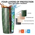 thumbnail image 7 of 20oz Tumblers Green Christmas Tree Pattern Stainless Steel Vacuum Insulated Double Wall Travel Tumbler Cups Mug with Lid and Straw,Cleaning Brush for Cold & Hot Drinks, 7 of 7
