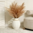 thumbnail image 2 of LuxenHome Modern White MgO 15-Inch Tall Round Vase, 2 of 7