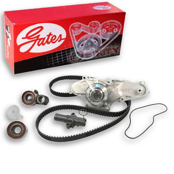 Gates PowerGrip Timing Belt Kit w Water Pump compatible with Saturn Vue 3.5L V6 2004-2007