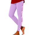 thumbnail image 1 of Gibobby Leggins termicos mujer Leggings con estampado de Navidad para mujer, pantalones para Yoga, mallas de compresión(Morado,XG), 1 of 5