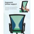 thumbnail image 3 of PayLessHere  Ergonomic Office Chair, Lumbar Support, Adjustable Height with Armrests for Adults(Green), 3 of 7