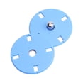 thumbnail image 4 of 10pcs Alloy Button Metal Hands Sew Buttons Coat Buckle Flat Buttons for Clothes (Sky-blue), 4 of 6
