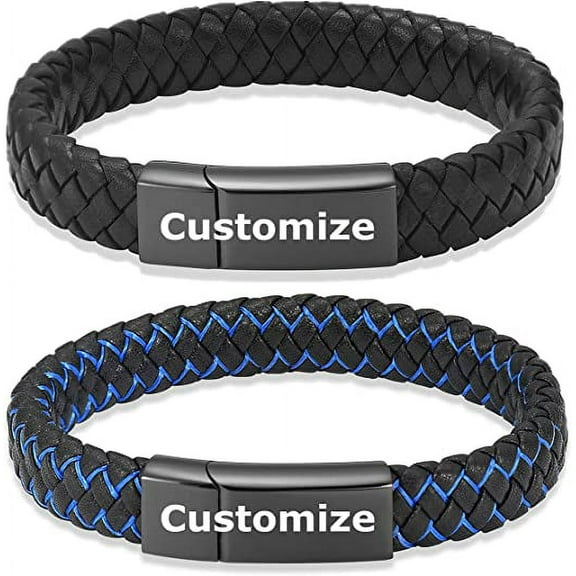 For Ashes Cuff Bangle Braided Leather Wristband Keepsake Mmeorial Bracelet Stainless Steel Urn Bracelet Cremation Jewelry for Ashes for Women Men