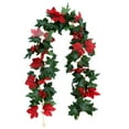 thumbnail image 2 of 1 rattan Artificial Maple Garland Hanging Rattan – Multicolor Fall Pumpkin Vine | Plastic Halloween Thanksgiving Fireplace Mantel Table Decor Reusable Indoor Home Decor, 2 of 8