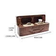 thumbnail image 3 of Ovzne Portable Wooden Walnut Proposal Diamond Ring Storage Box On Clearance, 3 of 8