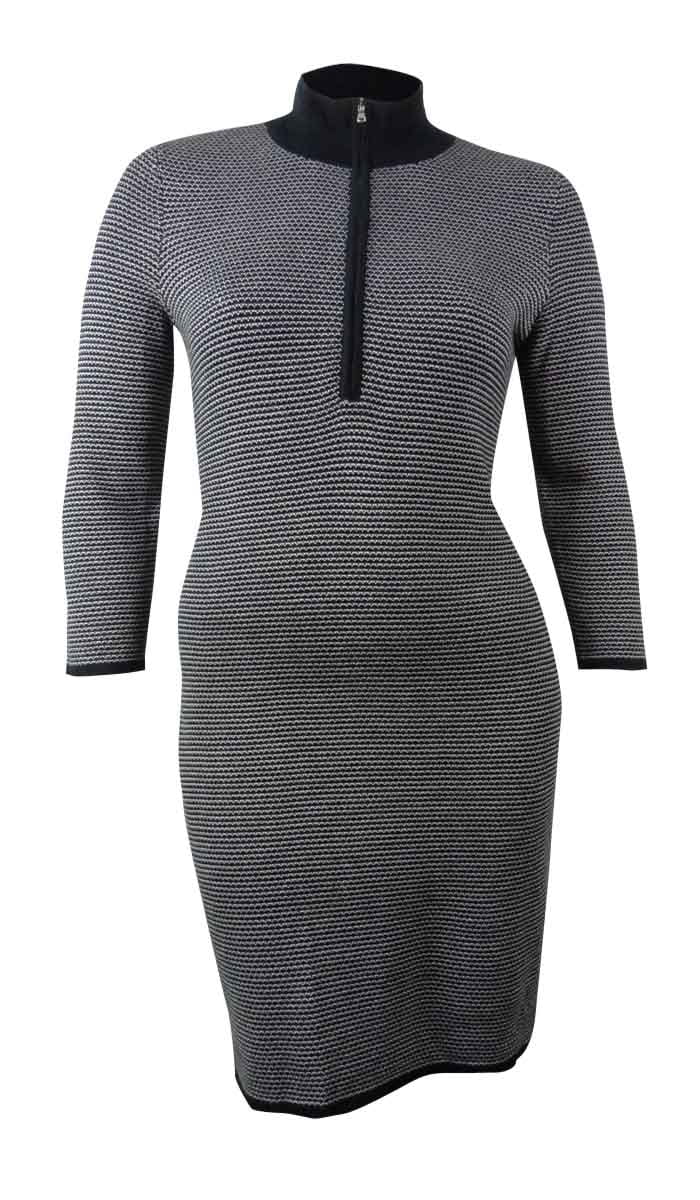 zip sweater dress