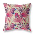 thumbnail image 1 of HomeRoots 414182 16 Po Rose & Jaune Tropical Intérieur & Extérieur Coussin & 44; Rouge & 44; Bleu & Or, 1 of 1