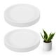 thumbnail image 1 of Uxcell 2 Pcs Platos Redondos para Plantas, Bandejas de Goteo de Cerámica de 4 Pulgadas para Macetas, Platos para Macetas de Alta Resistencia para Interiores y Exteriores, Blanco, 1 of 7