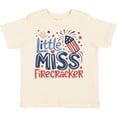 thumbnail image 3 of Inktastic Little Miss Firecracker Patriotic Girls Toddler T-Shirt, 3 of 5