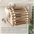 thumbnail image 4 of Wooden Bird Nest Box Bird Wood House Chewing Toys Parrot Breeding Box Cage Wood Nest for Budgie Cockatiel Conure Quaker Lovebird, 4 of 10
