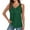 Green, variant on Daznico Tank Tops for Women,Womens Tank Tops Loose Fit V Neck Ruched Sleeveless Tops Casual Basic Shirts,Size XXL