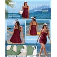 thumbnail image 3 of DOKOTOO Women's Swim Dress Removable Pad One Piece Swimsuit Modest Bathing Suits Swimdress with Shorts, 3 of 11