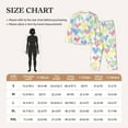 thumbnail image 5 of Uemuo Hand Drawn Colored Hearts Pattern Womens Pajama Sets,PJ Set for Women,Pajamas for Women Logo,Long Sleeve Pajama Set for Women,Soft Long Sleeve Top With Pants-Small, 5 of 9