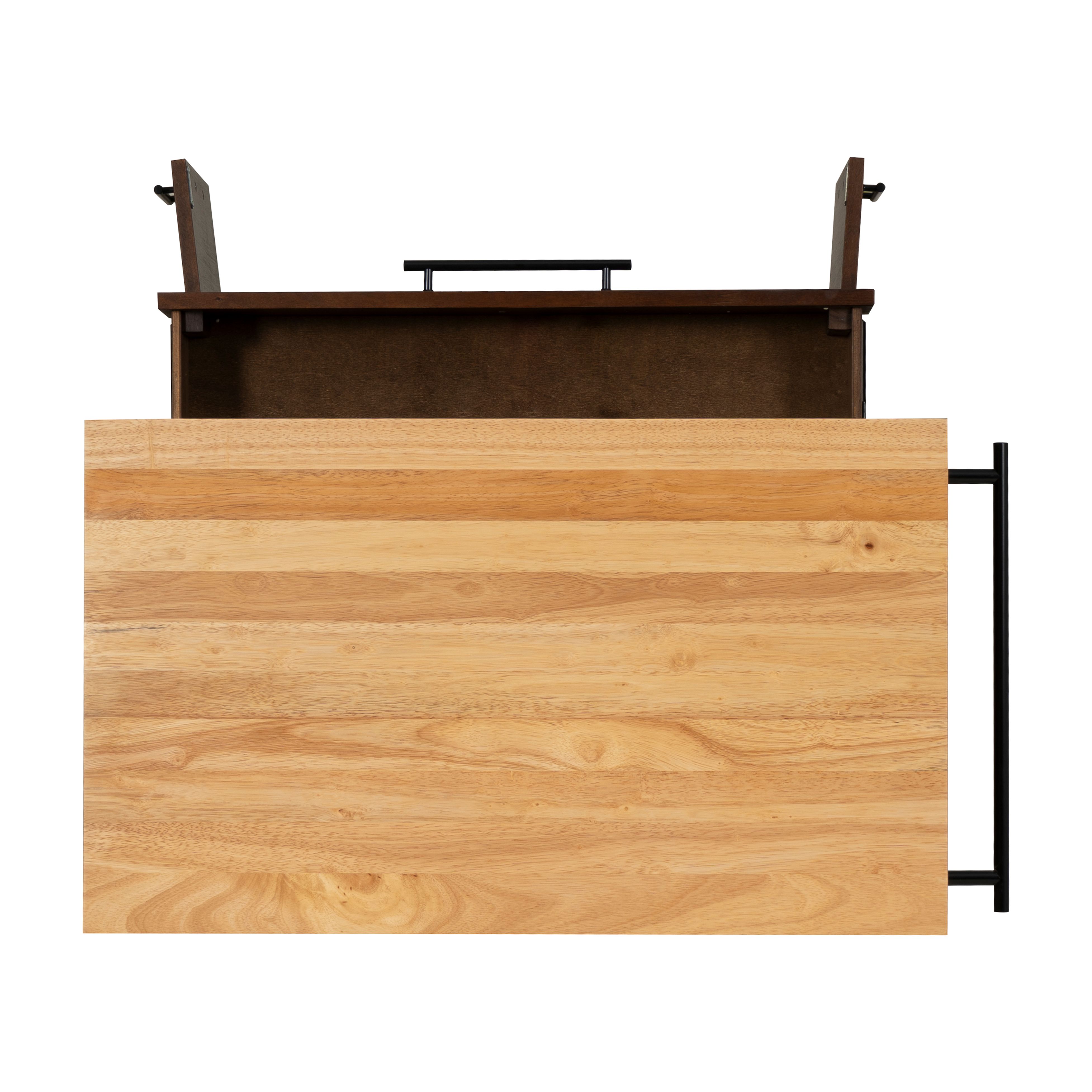 Lennix Kitchen Cart Brown