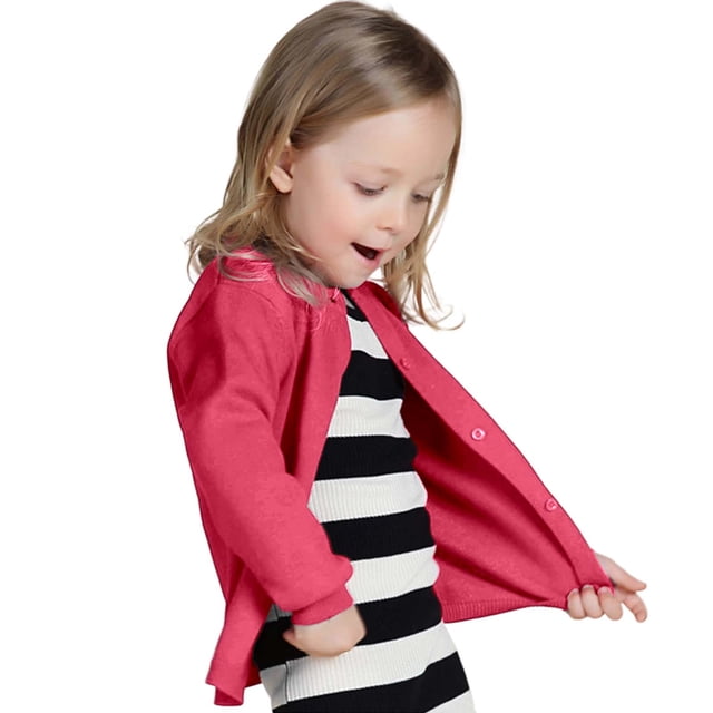 Kids Boys Girls Cardigans Sweaters Autumn Sweaters Candy Color Cardigans Solid Color Small Cardigans Sweaters (1Y 8Y)