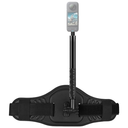 QKOO Waist Belt Mount Strap with Selfie Stick Monopod for GoPro, Insta360, DJI and Other Action