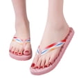 thumbnail image 4 of asddcavvf Women's Summer Non Slip Home Bathroom Slip On Flat Beach Open Toe Breathable Sandals Flip, 4 of 9
